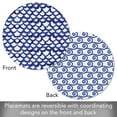 thumbnail image 4 of CounterArt "Waves" 4-Pack Round Reversible Tabletop Placemats, 4 of 7