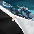 thumbnail image 4 of Metsweet Ice Dragon Bedding, Gradient Blue Crystal Animal Duvet Cover Full,Black Reversible,3pcs,1 Duvet Cover and 2 Pillowcases, 4 of 6