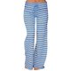 thumbnail image 1 of Gibobby Yoga leggings Pantalones de pierna ancha sueltos elásticos de cintura alta a rayas para mujer Pantalones de yoga de baile(Azul,M), 1 of 2