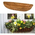 thumbnail image 7 of Kukuzhu 2 Pack Coconut Liners for Planters Horse Hanging Husk Basket Liners Coco Coir Fiber Replacement Liners for Garden Flower Pot Vegetables Herbs (24 Inches), 7 of 7