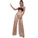 thumbnail image 5 of Pantalones de mujer europeos y americanos para otoño e invierno, pantalones de pierna ancha y cintura alta de Amazon, pantalones casuales con lentejuelas colgantes para mujer, 5 of 6