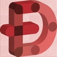 thumbnail image 1 of Ahgly Company Indoor Square Patterned Love Red Area Rugs, 8' Square, 1 of 6