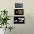 thumbnail image 3 of Classic Framed Fitting Room Sign (Black /Gold) - Small, 3 of 5