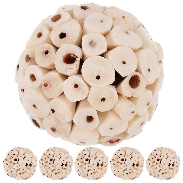 6Pcs Bird Chewing Toy Natural Parrot Foraging Toys Chewing Accessories for Budgie Parakeet