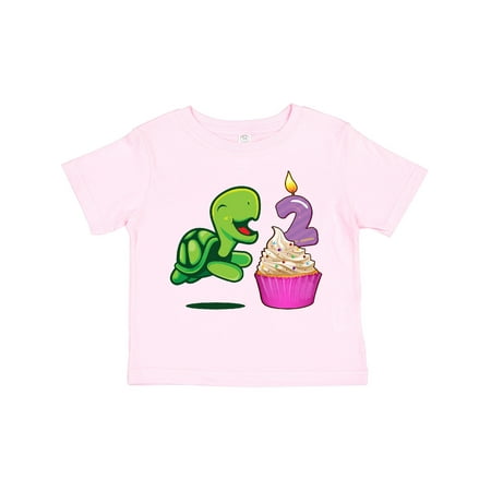 

Inktastic 2nd Birthday Turtle Gift Toddler Boy or Toddler Girl T-Shirt