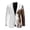 Painted Stag Pattern, variant on Psesaysky Thanksgiving Polyester Business Blazer with One Button, Slim Fit Lightweight Men's Jacket for Casual and Autumn Events