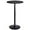Black, variant on Bistro Pub Table Round Bar Height Cocktail Table Metal Base MDF Top Obsidian Table 23.8-Inch Top, 39.5-Inch Height (Faux Marble, 1-Pack)