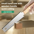 thumbnail image 2 of Japanese Style Hand Saw Single/Double Sided Fine Tooth Wood Saw SK5 Steel Flexible Hand Saw Garden Hand Tool for Woodworking, 2 of 5