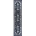 thumbnail image 2 of JONATHAN Y WASHABLE 2 x 8 Runner Rug, Dalyan Geometric Medallions - Navy/Light Gray, WSH101D-28, 2 of 9