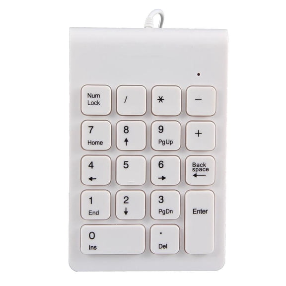 LeeQinersw USB Numeric Keypad, Portable Slim Mini Number Pad for Laptop Desktop Computer