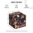 thumbnail image 4 of Kdxio Vintage Floral Print Tissue Box Cover,Square Decorative PU Leather Facial Paper Case Organizer Holder Dispenser for Bathroom,Night Stands,Desk,Car 5.2''X5.2''X5.2'', 4 of 8