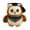 Green, variant on 6.3" Cute Owl Plush Soft Stuffed Animal Pillow, Adorable Gift , Cozy Companion for Bedtime, Birthday Gifts, Holiday Gifts, Graduation Gift, Easter Gifts and Room Decor, Black