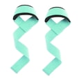 thumbnail image 1 of 2 Pcs Sangles de Musculation, Sangles de Poignet pour Hommes Femmes, Sangles de Soulevé de Terre Vert Clair, 1 of 8