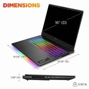HP OMEN - MAX 16 OLED 240Hz Gaming Laptop - Intel Core Ultra 9 - 32GB DDR5 Memory - NVIDIA GeForce RTX 5080 - 2TB SSD - Shadow Black