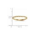 thumbnail image 3 of Auriga Fine Jewelry 14K Yellow Gold Polished Twisted Rope Ring for Women Size 7, 3 of 6
