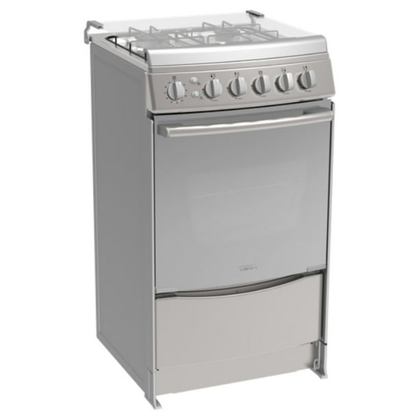 Estufa a Gas de Libre Instalación (al Piso) Teka FS 565 4G X en Acero Inox y Cristal Reflex de 51 cm