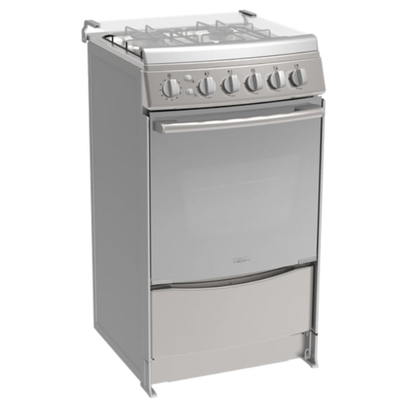 Estufa a Gas de Libre Instalación (al Piso) Teka FS 565 4G X en Acero Inox y Cristal Reflex de 51 cm