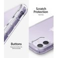 thumbnail image 4 of Fusion Compatible with iPhone 11 Case (2019) Slim Transparent Hard PC Back Shockproof Bumper Cover - Smoke Black, 4 of 5