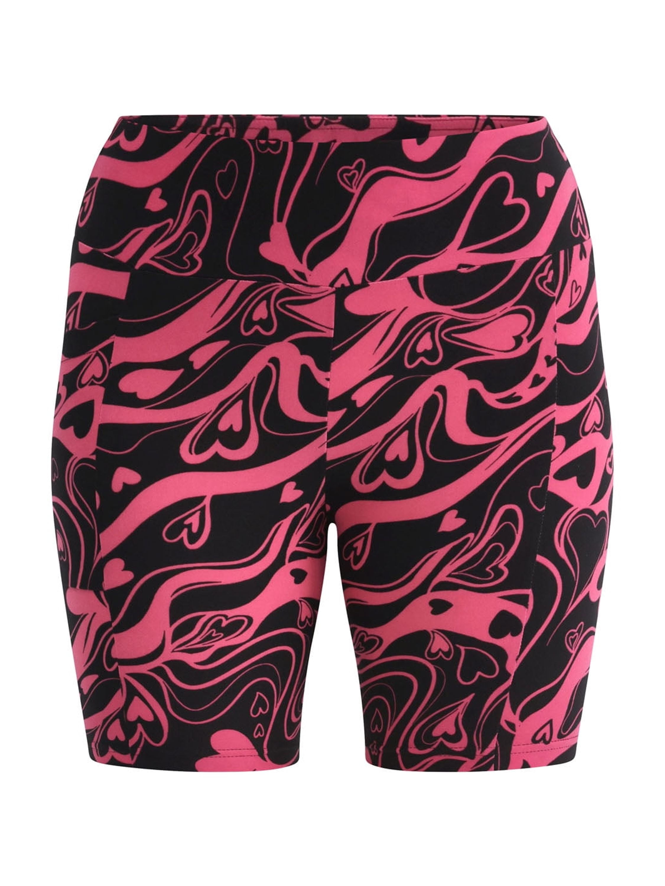 No Boundaries Bike Shorts with Pocket, 7” Inseam, Women's and Women’s Plus