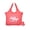 Pink, variant on IVILLAGE Foldable Reusable Polyester Bags for Shopping and Daily Essentials | Stylish Designer Tote and Shopper Bag | Compact, Lightweight, and Eco-Friendly with 12Kg Capacity|Pink