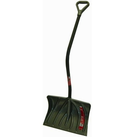 20-Inch Poly Snow Shovel/Pusher With Ergonomic D-Grip Handle