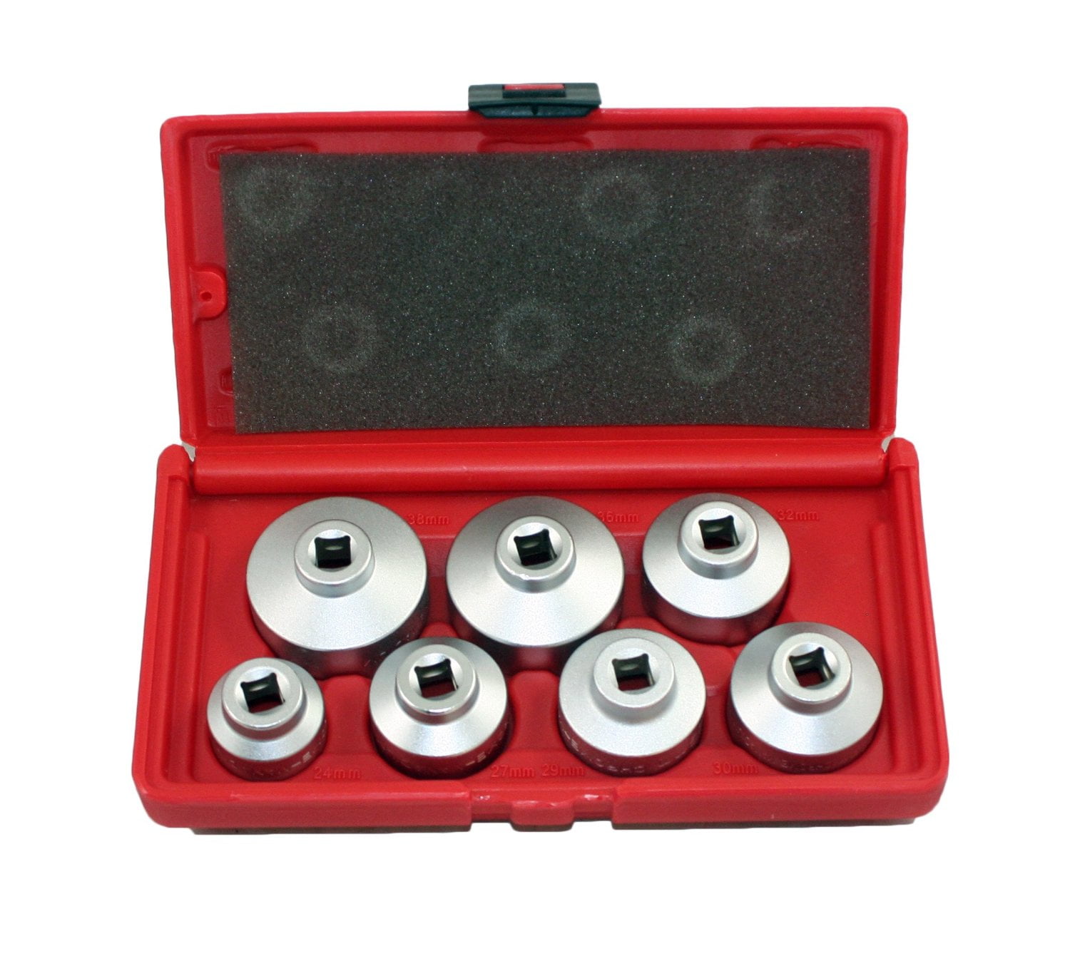 ABN Paper Cartridge Housing Oil Filter Cap Wrench 7-Piece Socket Set Tool Kit