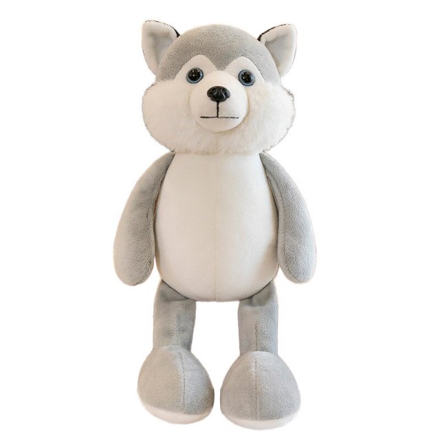 Peluches de animales de peluche para niños, muñecos suaves de conejo, perro, oso, Lobo, modelo Kawaii, juguetes para bebés, Hobbie Fivean Peluches