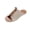 123#Beige, variant on Sandals Summer Open Toe Lace Up Tie Slip On Mules Slides Fabric Upper Breathable Comfy Plus Size Daily Sandals