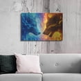 thumbnail image 6 of Luxe Metal Art 'Fire and Ice' by JoJoesArt, Metal Wall Art, 36"x24", 6 of 9