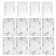 thumbnail image 1 of 1 juego de 12 sobres con estampado de plumas en caliente, papel kraft para cartas, invitaciones navideñas, manualidades navideñas (blanco, 4 sobres, 8 hojas), 1 of 6