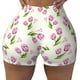 thumbnail image 2 of Fotbe Tulips Flowers Shorts Sin Costuras – Shorts Deportivos de Cintura Alta para Mujer, Elásticos para Gimnasio, Yoga, Running o Ciclismo-Small, 2 of 8