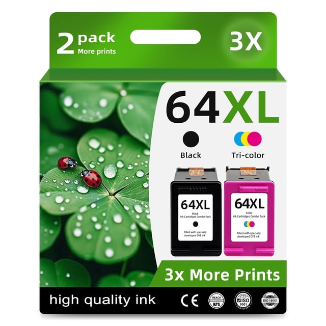 Cartuchos de tinta Skyink 64XL negro y color, paquete combinado