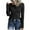 Black, variant on Women's Long Sleeve Henley T-Shirts Fall utton Ribbed Knit Slim Fit Casual Basic Tops Blouse