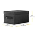 thumbnail image 3 of Caja De Almacenamiento Whitmor Negra 33X25.4X19.1 Cm, 3 of 3