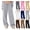 06# Light Gray, variant on Women's Fleece Lined High Waist Joggers - Warm Winter Sweatpants with Pockets, Straight Leg Lounge & Casual Pants,White S