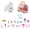 A002- Clear (B Variant), variant on 19-Piece Electric Plush Rabbit Toy Set including 1 Realistic Rabbit, 1 Carrying Cage, 17 Play Accessories - Electric Walking & Sound Simulation, Soft Plush Material, Interactive Design - for Kids, Ch