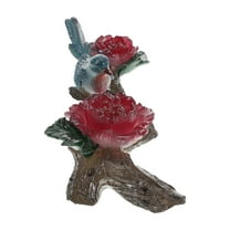 WHAMVOX Color-Changing Hummingbird Resin Tea Pet Decorative Bird Figurine For Tea Table Home Decor And Garden Statues