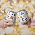 thumbnail image 2 of 12oz Stemless Wine Tumblers Halloween Witch Hats Pumpkins and Spider Webs Vacuum Insulated Stainless Steel Travel Tumbler Cups Mug with Lid and Straw for Champaign,Cocktail,Beer with Cleaning Brush, 2 of 5