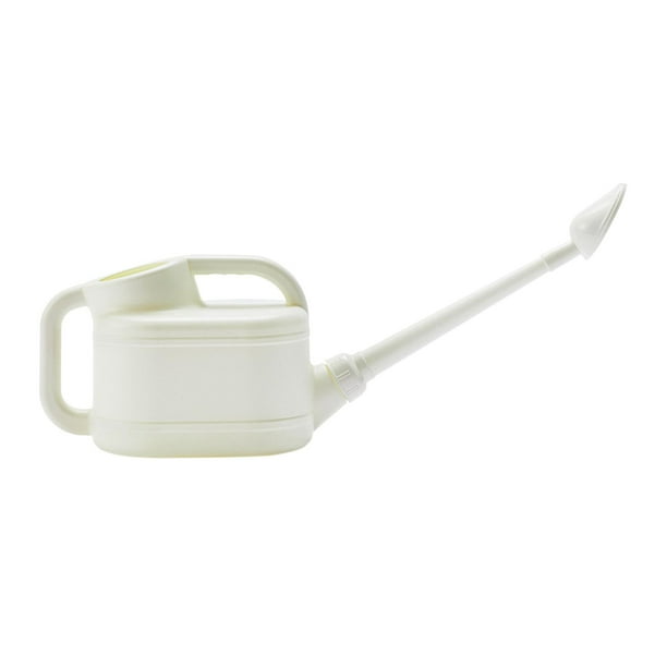 Regadera extragrande de 4 l con boquilla larga para plantas de jardín, interior y exterior. Blanco