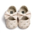 thumbnail image 2 of Newborn Baby Girls Soft Soled Bow-Knot Crib Shoes Infants Anti-slip Sneaker Prewalker, 2 of 5