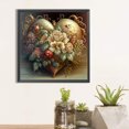 thumbnail image 4 of Pintura de diamante 5D DIY Kit de corazón de taladro redondo completo Decoración del hogar Artesanía, 4 of 9