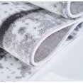thumbnail image 3 of La Dole Rugs grey cream abstract runner rug 3x5 hallway (2'7" x 4'11", 80cm x 150cm), 3 of 5