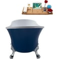 thumbnail image 4 of 55" Streamline N370CH-IN-CH Clawfoot Tub and Tray With Internal Drain, 4 of 10