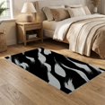 thumbnail image 2 of ODIKA 5'x7' Ultra-Soft Area Rug, Abstract Bold Negative Para Habitacion Alfombras Minimalist Refined None Washable, Bare feet friendly, Silk-Touch for Bedroom Home office, 2 of 7