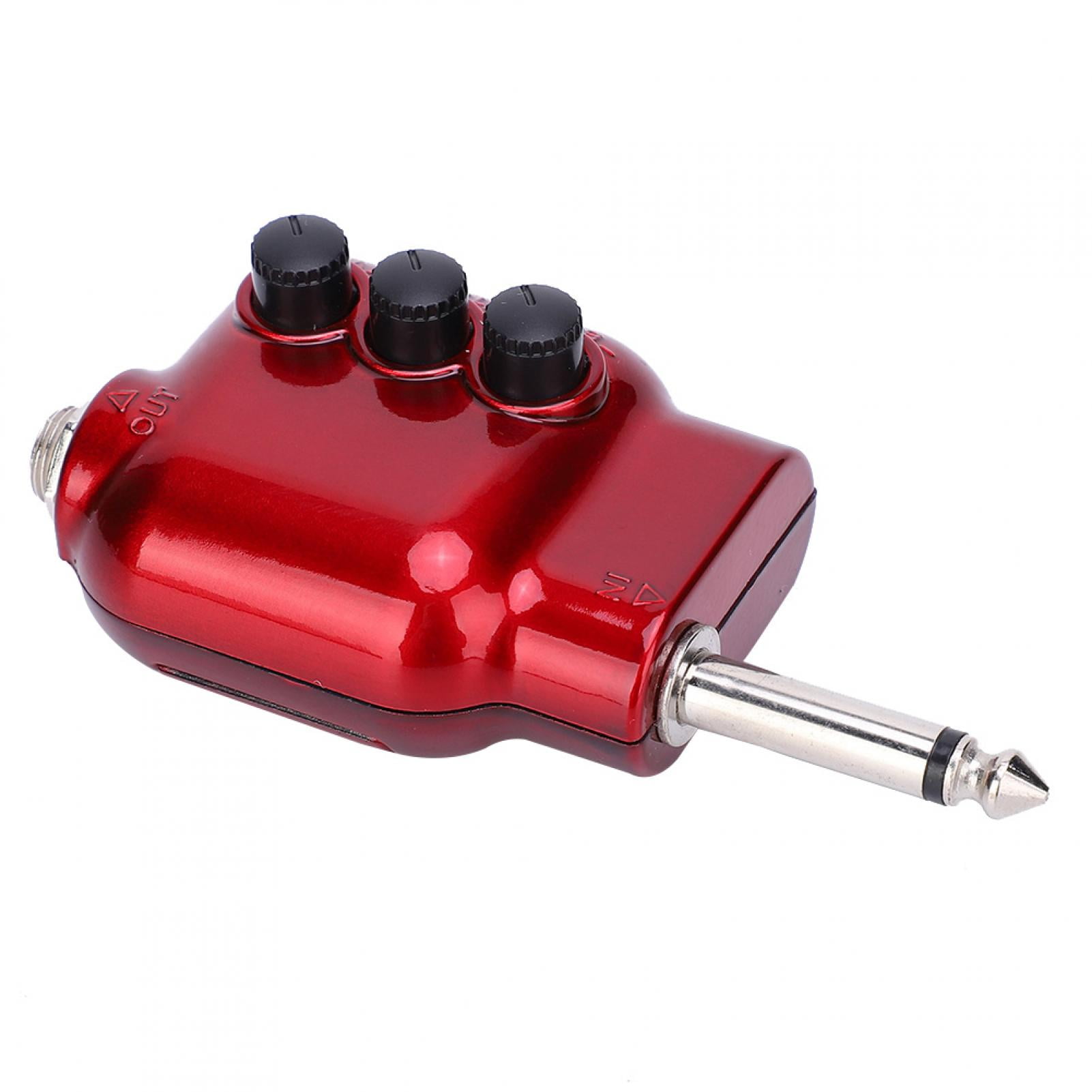 Pickup Power Amplifier High Bass Volume Control Impedance Matching for Acoustic Guitar Ukulele