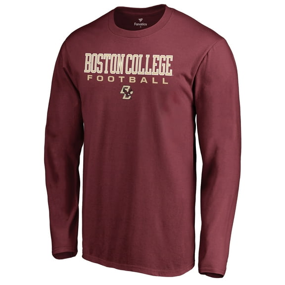 Men's Garnet Boston College Eagles Team Unity Football Long Sleeve T-Shirt