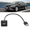 thumbnail image 1 of Cable De Salida USB, Cable De Toma USB De Entrada De 12 V-30 V Carga Segura Reemplazo De Plástico ABS Para Vios Para Cámara De Teléfono De Coche, 1 of 7
