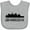 AC-Heather Grey, variant on Inktastic Los Angeles California City Skyline Boys or Girls Baby Bib