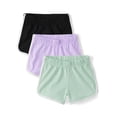 thumbnail image 2 of The Children's Place Toddler Girls Contrast Hem Dolphin Shorts, 5-Pack, Sizes 12M-5T, 2 of 3
