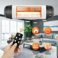 Zimtown 1500W Wall Mounted Electric Patio Heater with Remote Control